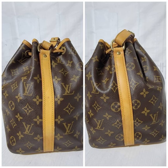 Authentic Louis Vuitton Monogram Petit Noe Drawstring Bucket Hobo Bag - Picture 8 of 13